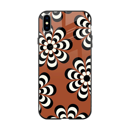 Earthy Bloom back phone cover | glass case for iphone xs max