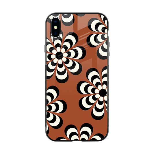 Earthy Bloom back phone cover | glass case for iphone xs max