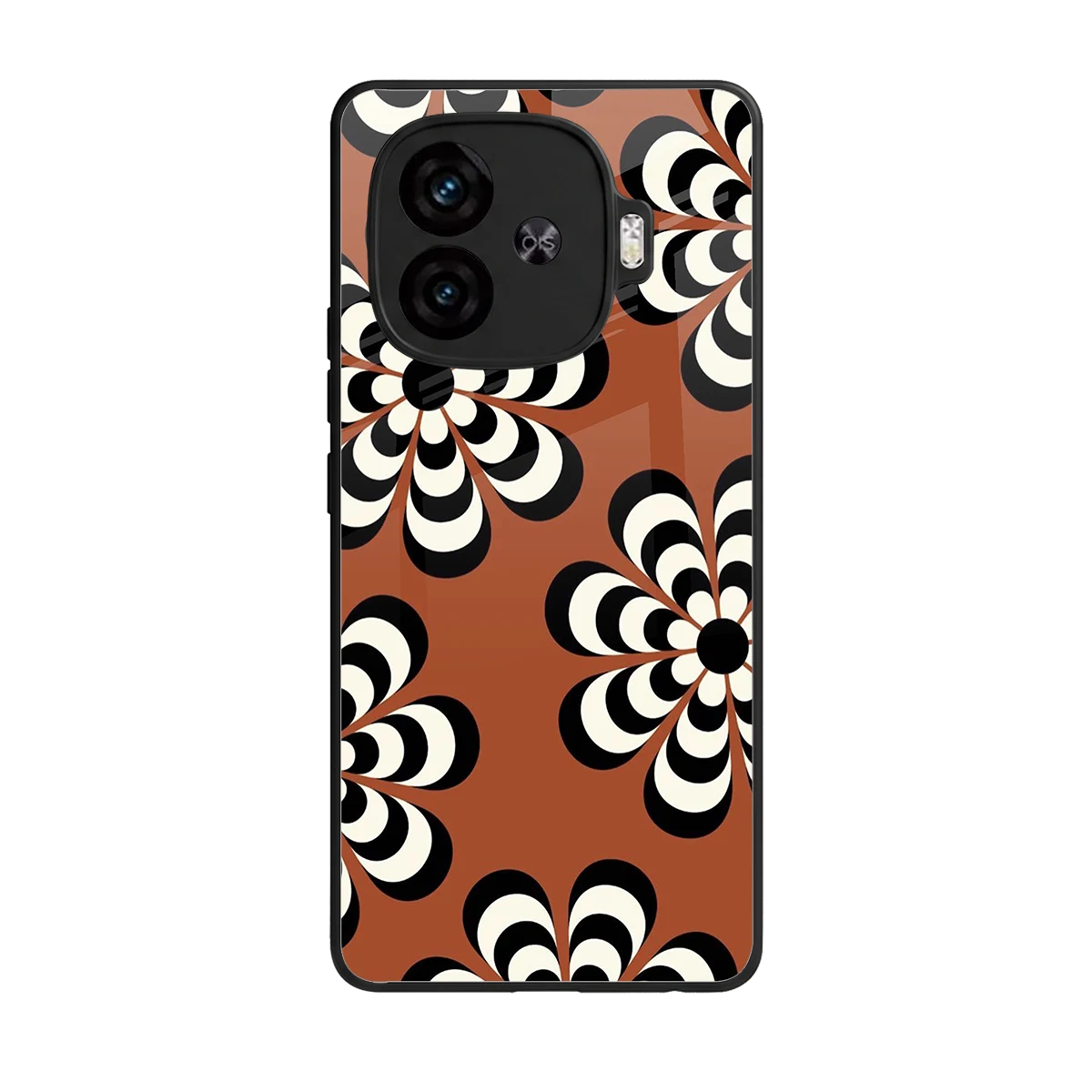 Earthy Bloom back phone cover | glass case for iqoo neo 10r 5g