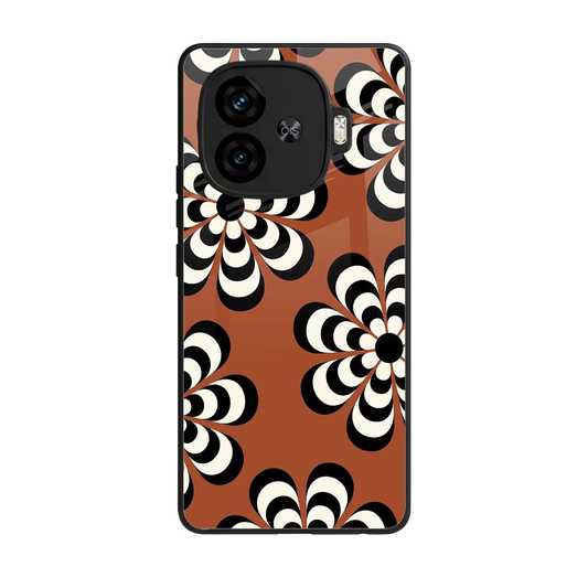 Earthy Bloom back phone cover | glass case for iqoo neo 10r 5g