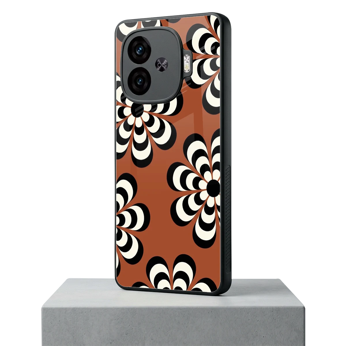 Earthy Bloom iqoo neo 10r 5g mobile cover | shockproof glass phone case