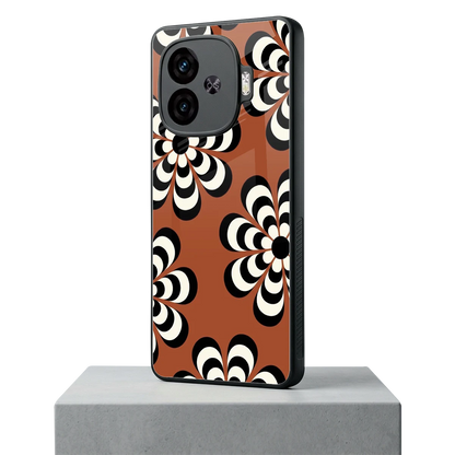 Earthy Bloom iqoo neo 10r 5g mobile cover | shockproof glass phone case