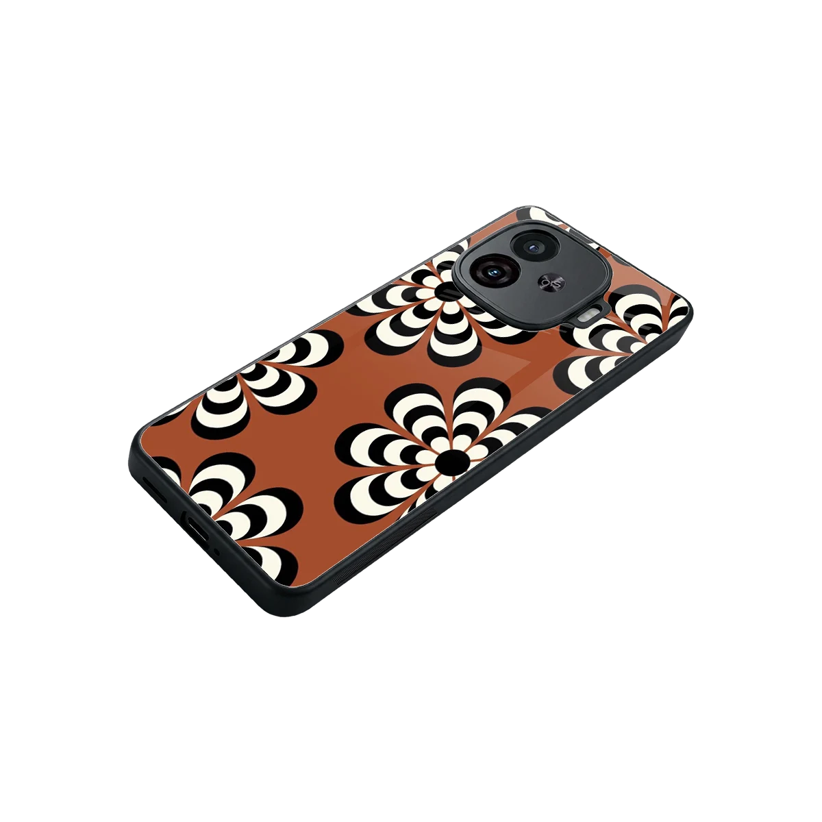 Earthy Bloom stylish phone case for iqoo neo 10r 5g | glossy glass and slim fit