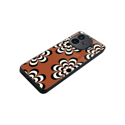 Earthy Bloom stylish phone case for iqoo neo 10r 5g | glossy glass and slim fit
