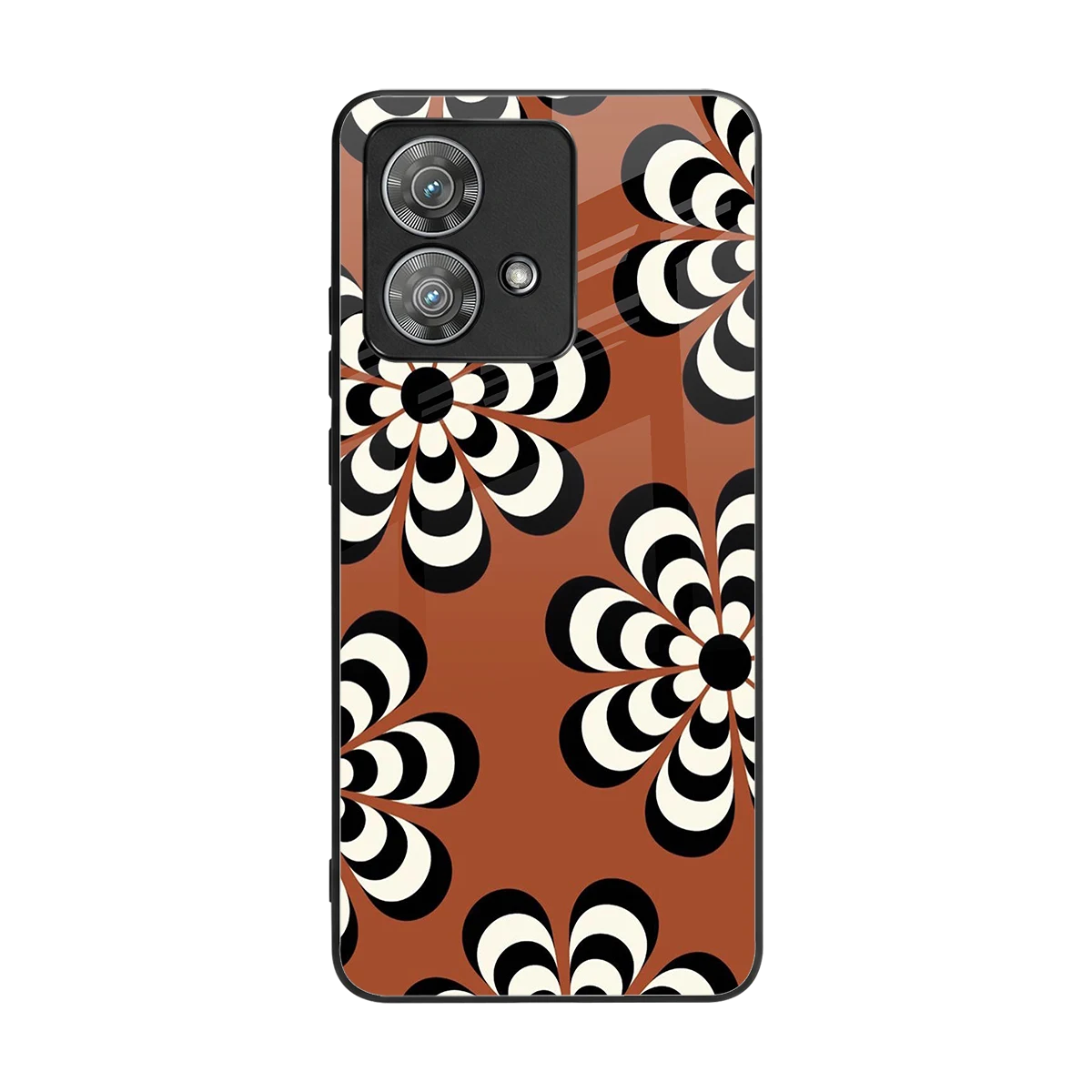 Earthy Bloom back phone cover | glass case for motorola edge 40 neo 5g
