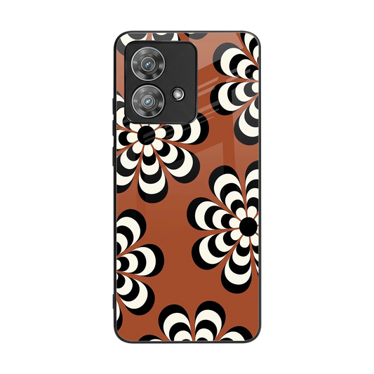 Earthy Bloom back phone cover | glass case for motorola edge 40 neo 5g