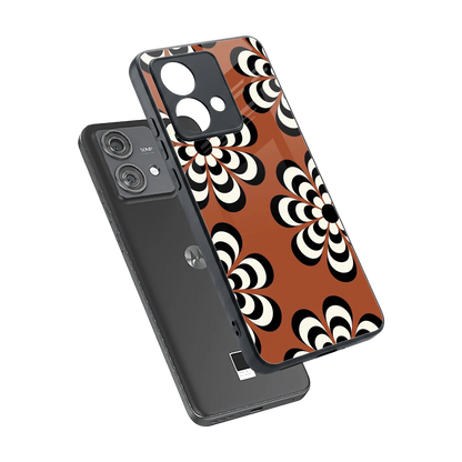 Earthy Bloom sleek motorola edge 40 neo 5g cover with tempered glass back and TPU edges