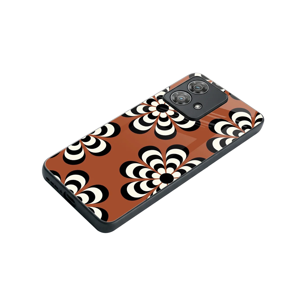 Earthy Bloom stylish phone case for motorola edge 40 neo 5g | glossy glass and slim fit