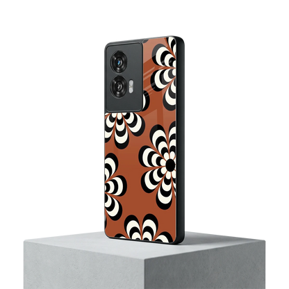 Earthy Bloom motorola edge 50 fusion mobile cover | shockproof glass phone case