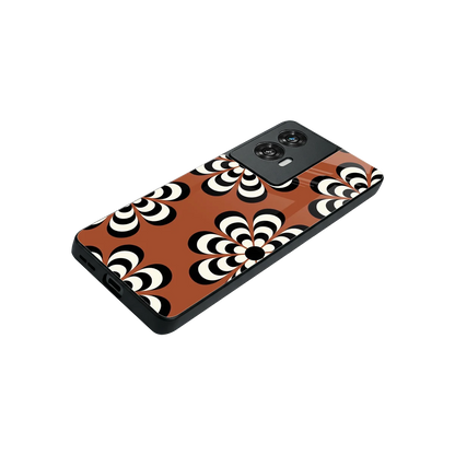 Earthy Bloom stylish phone case for motorola edge 50 fusion | glossy glass and slim fit