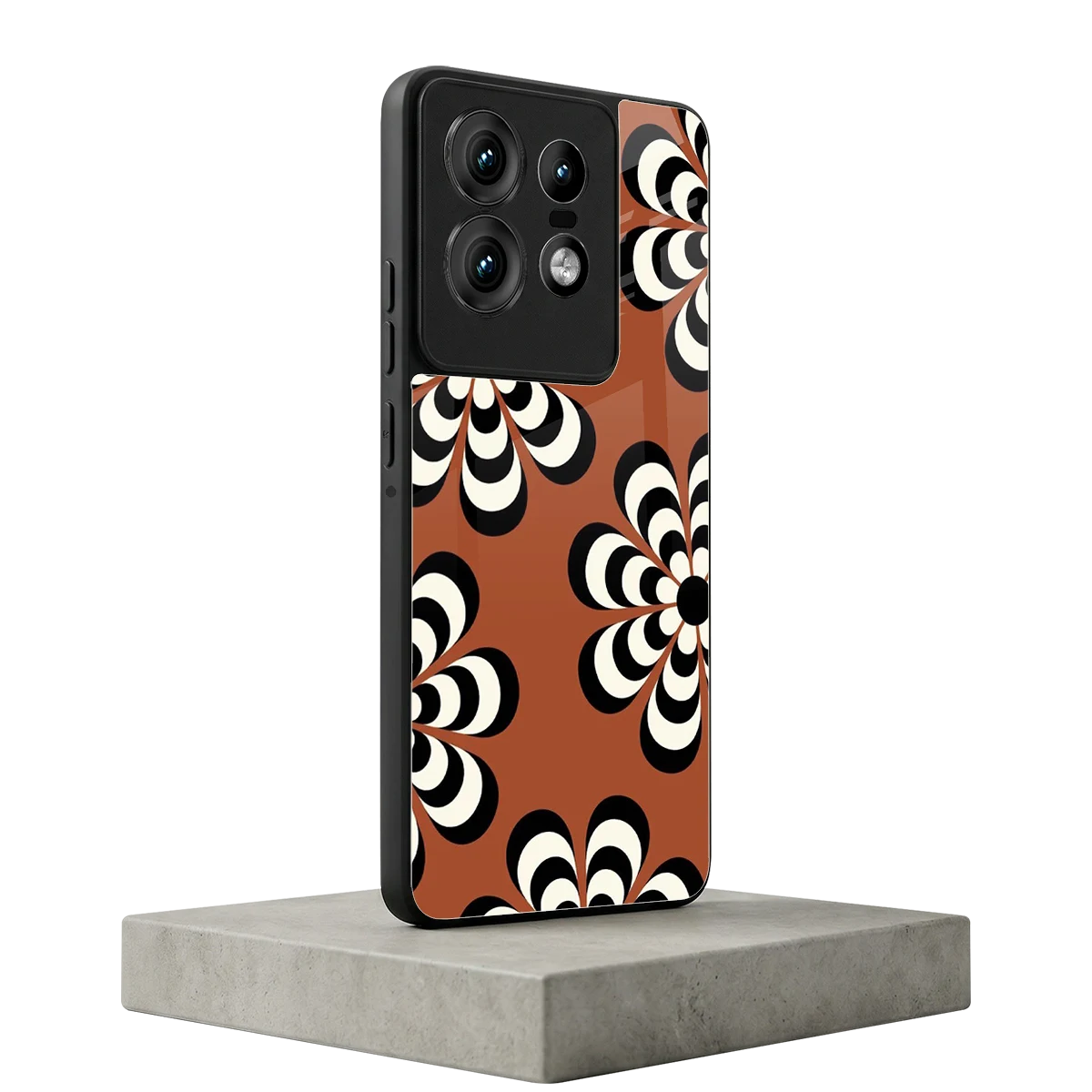 Earthy Bloom motorola edge 50 pro mobile cover | shockproof glass phone case