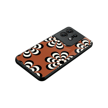 Earthy Bloom stylish phone case for motorola edge 50 pro | glossy glass and slim fit