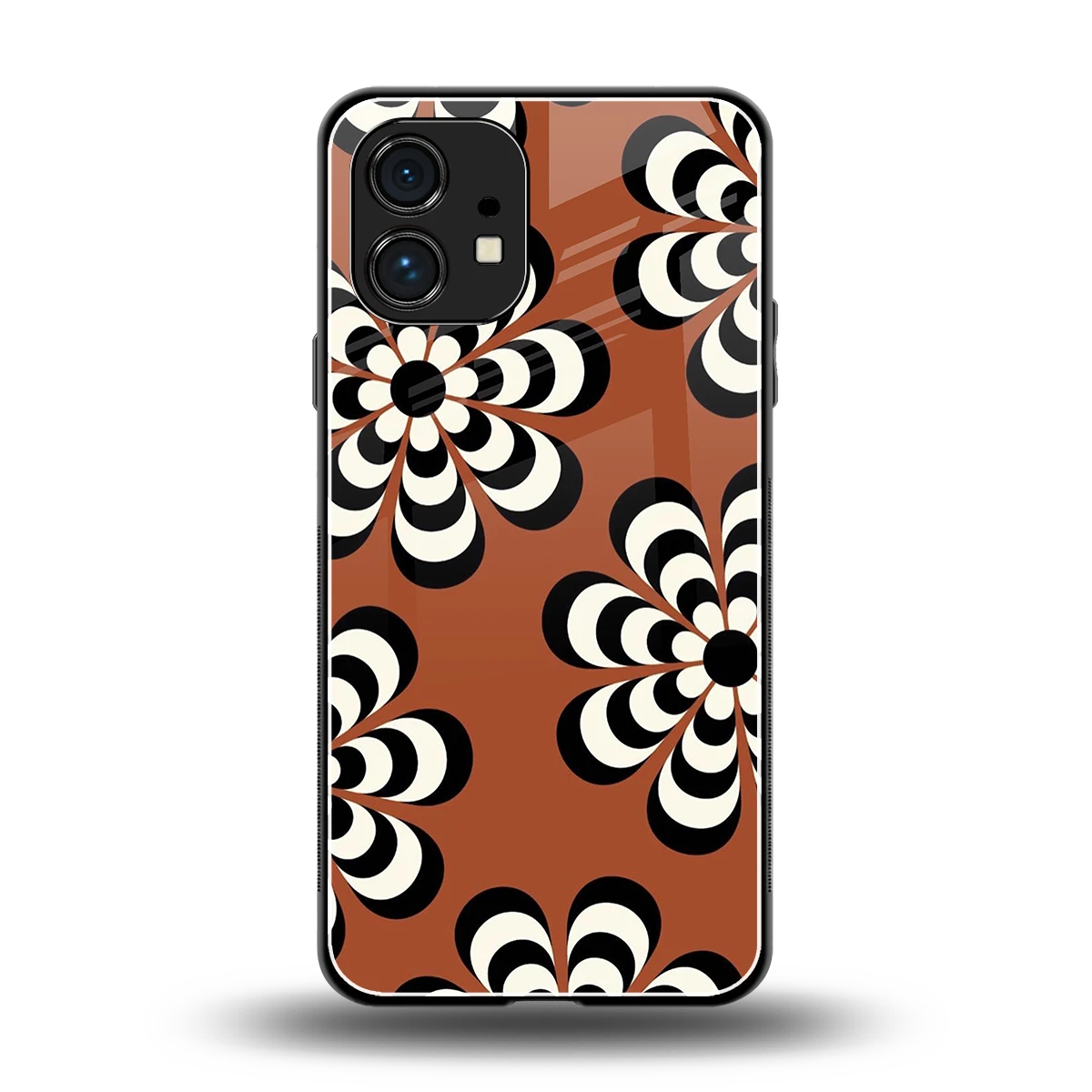 Earthy Bloom back phone cover | glass case for nothing phone 1