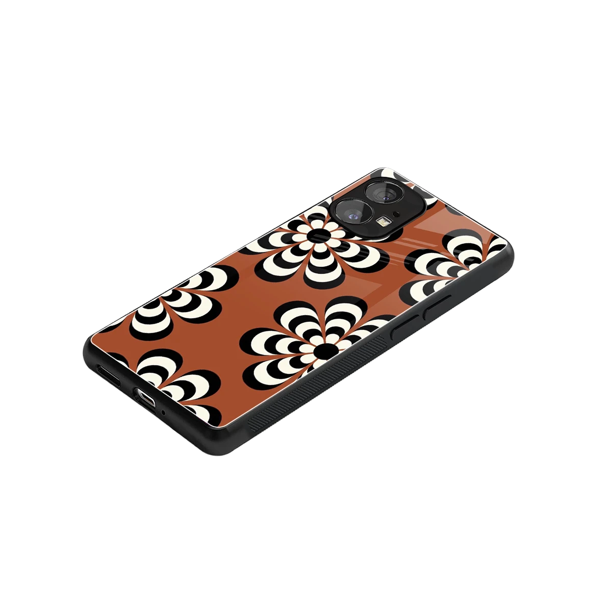 Earthy Bloom stylish phone case for nothing phone 1 | glossy glass and slim fit
