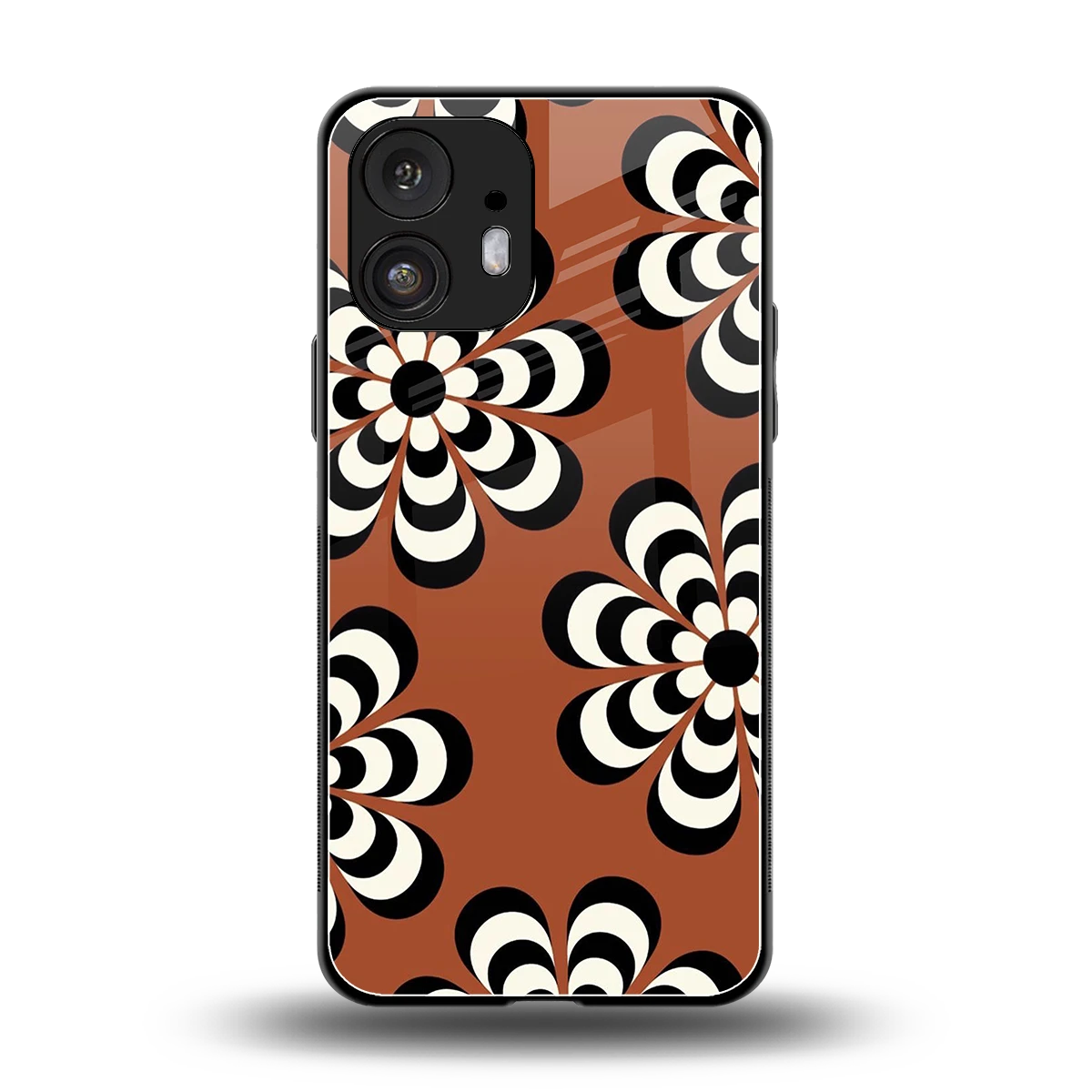 Earthy Bloom back phone cover | glass case for nothing phone 2