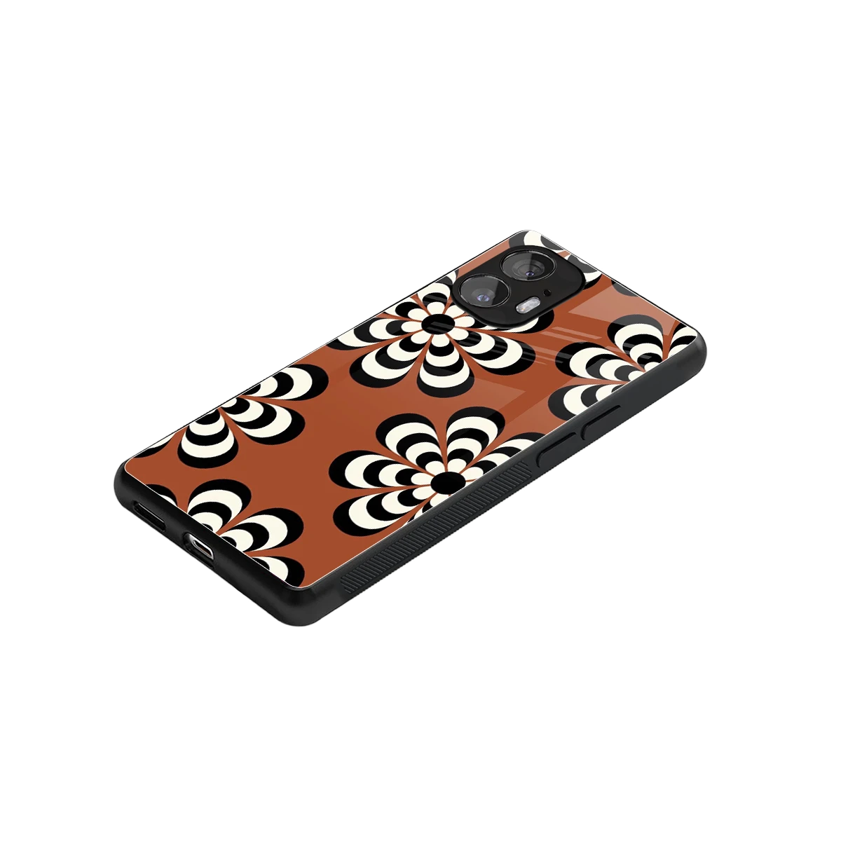Earthy Bloom stylish phone case for nothing phone 2 | glossy glass and slim fit
