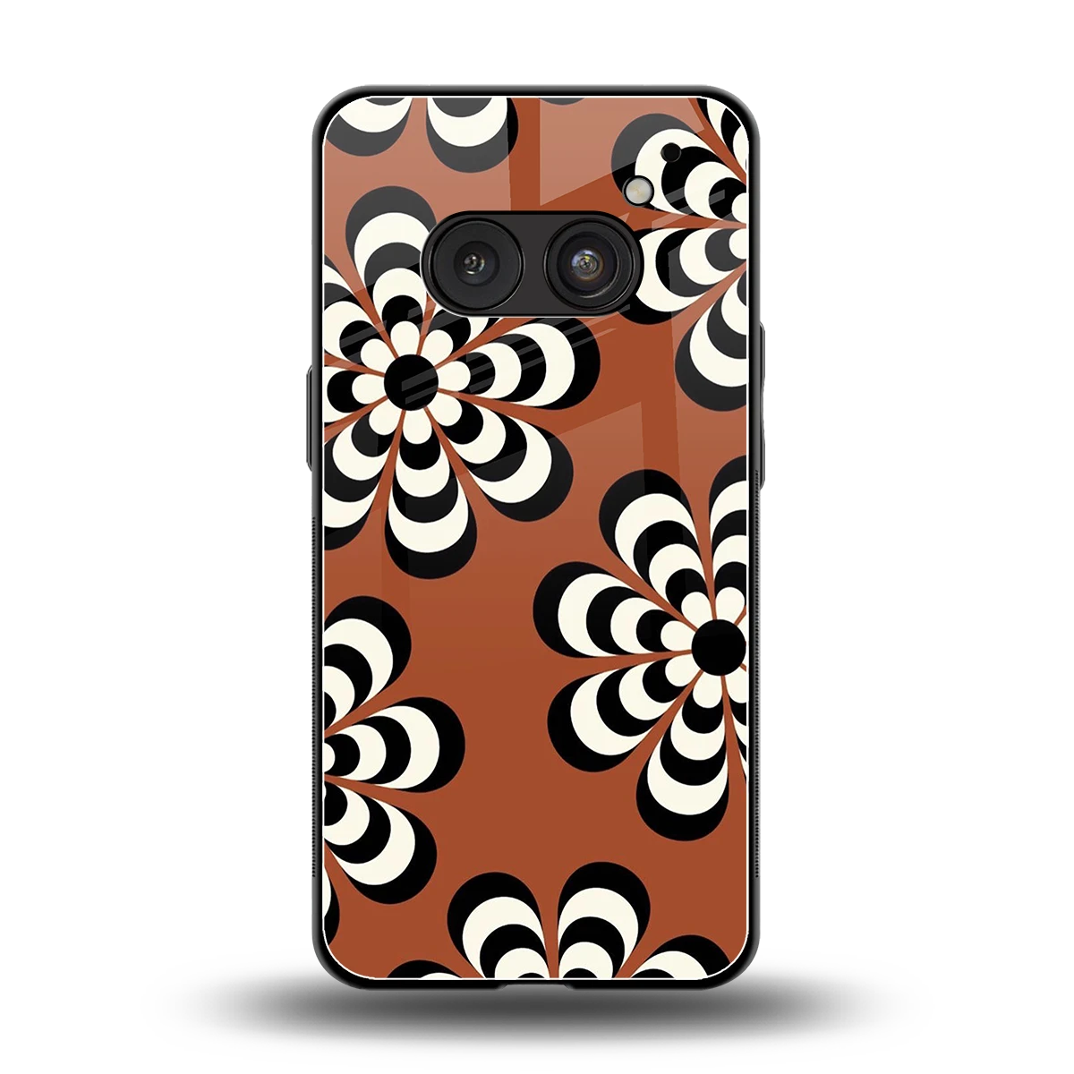 Earthy Bloom back phone cover | glass case for nothing phone 2a
