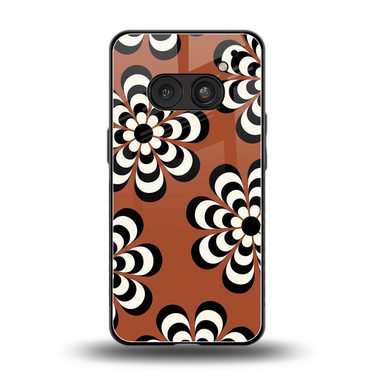 Earthy Bloom back phone cover | glass case for nothing phone 2a
