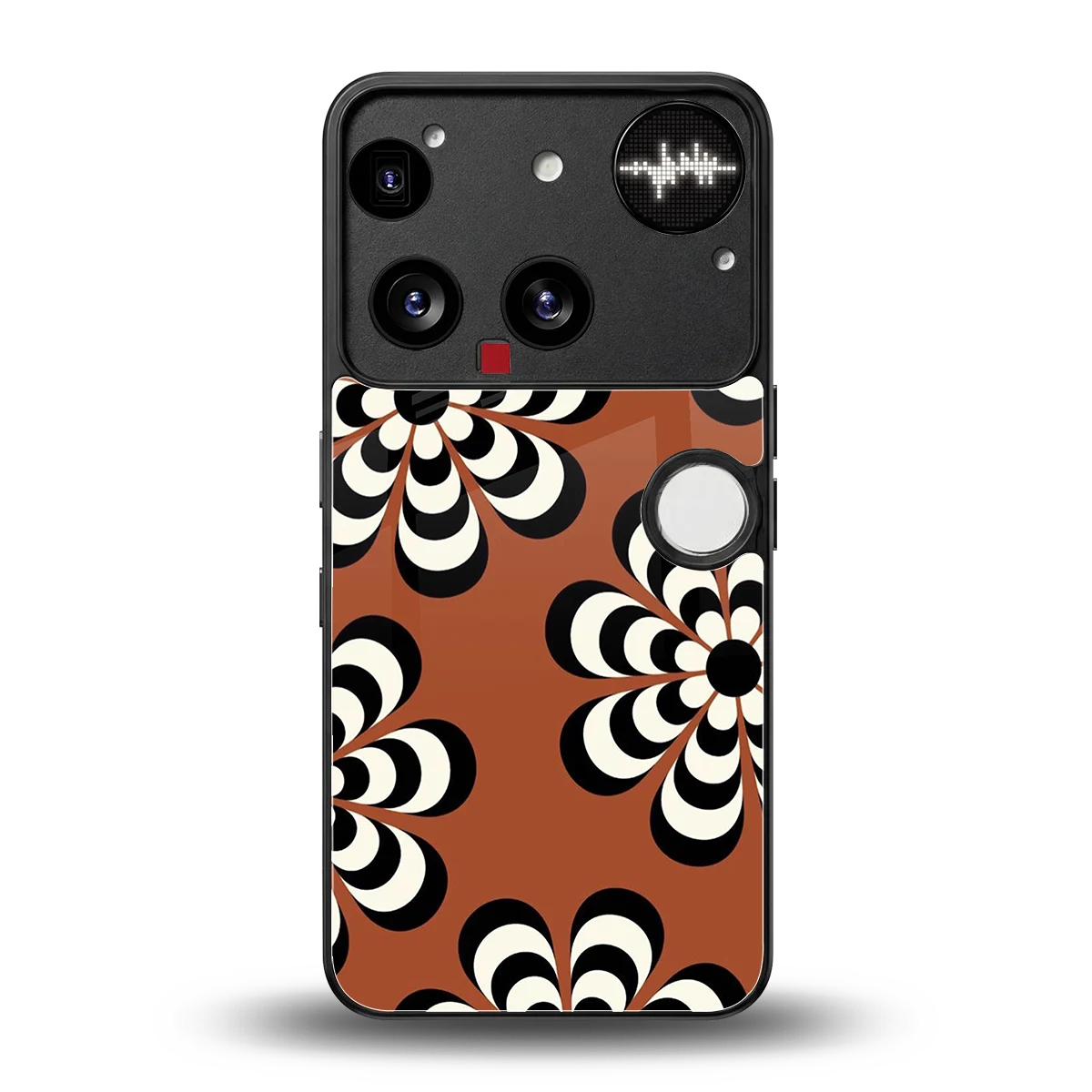 Earthy Bloom back phone cover | glass case for nothing phone 3