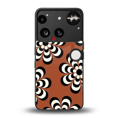 Earthy Bloom back phone cover | glass case for nothing phone 3