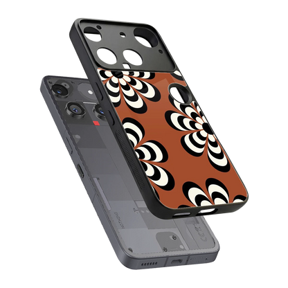 Earthy Bloom sleek nothing phone 3 cover with tempered glass back and TPU edges