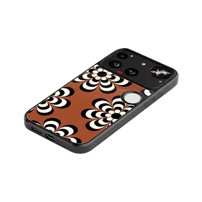 Earthy Bloom stylish phone case for nothing phone 3 | glossy glass and slim fit