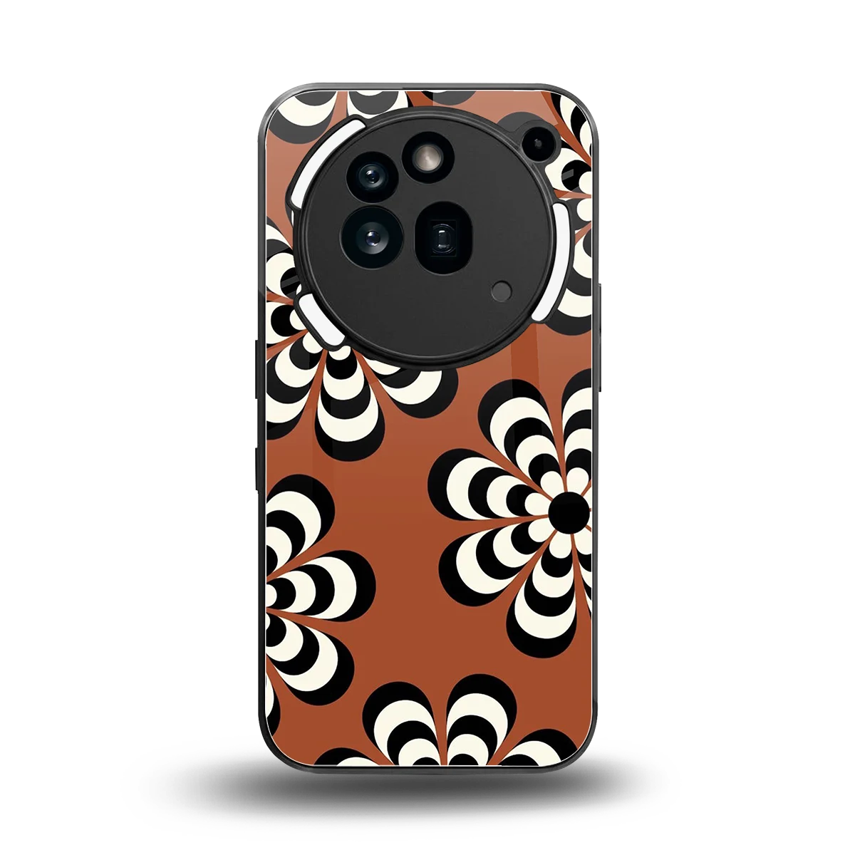 Earthy Bloom back phone cover | glass case for nothing phone 3a pro