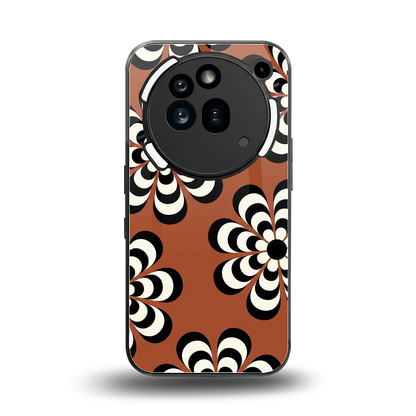 Earthy Bloom back phone cover | glass case for nothing phone 3a pro