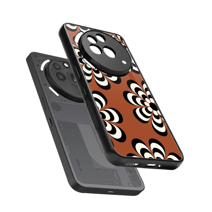 Earthy Bloom sleek nothing phone 3a pro cover with tempered glass back and TPU edges