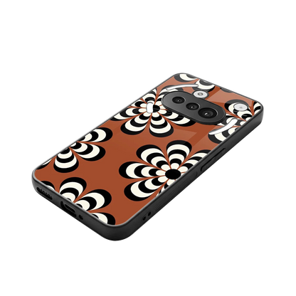 Earthy Bloom stylish phone case for nothing phone 3a | glossy glass and slim fit