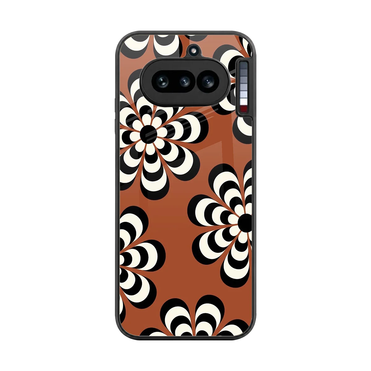 Earthy Bloom back phone cover | glass case for nothing phone 4a