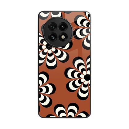Earthy Bloom back phone cover | glass case for oneplus 13r