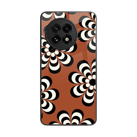 Earthy Bloom back phone cover | glass case for oneplus 13r