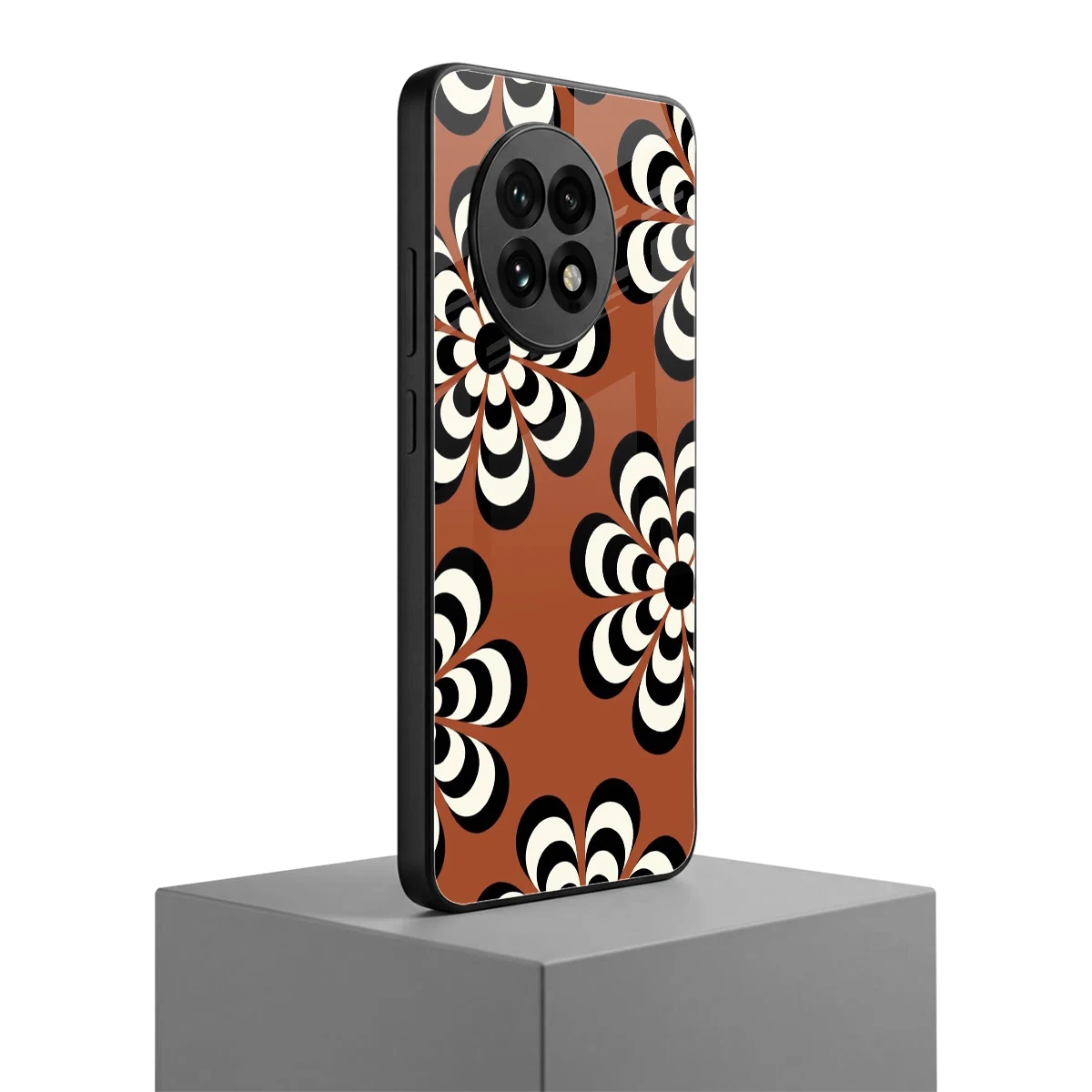 Earthy Bloom oneplus 13r mobile cover | shockproof glass phone case