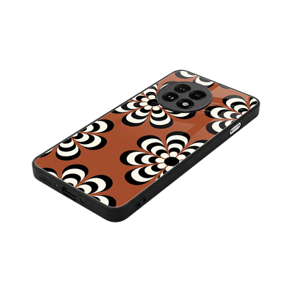 Earthy Bloom stylish phone case for oneplus 13r | glossy glass and slim fit
