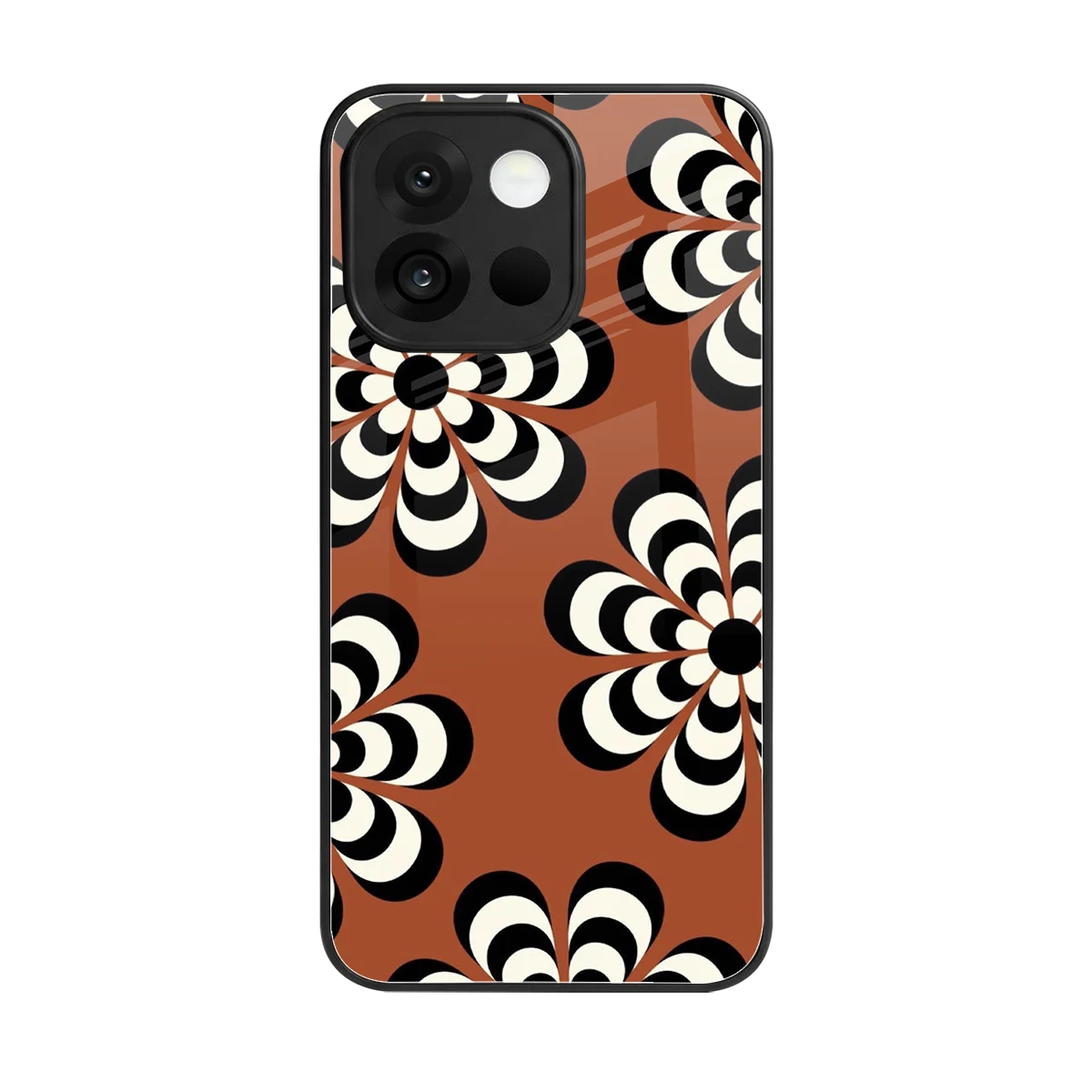Earthy Bloom back phone cover | glass case for oneplus 13s