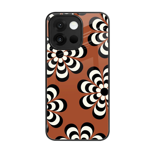 Earthy Bloom back phone cover | glass case for oneplus 13s