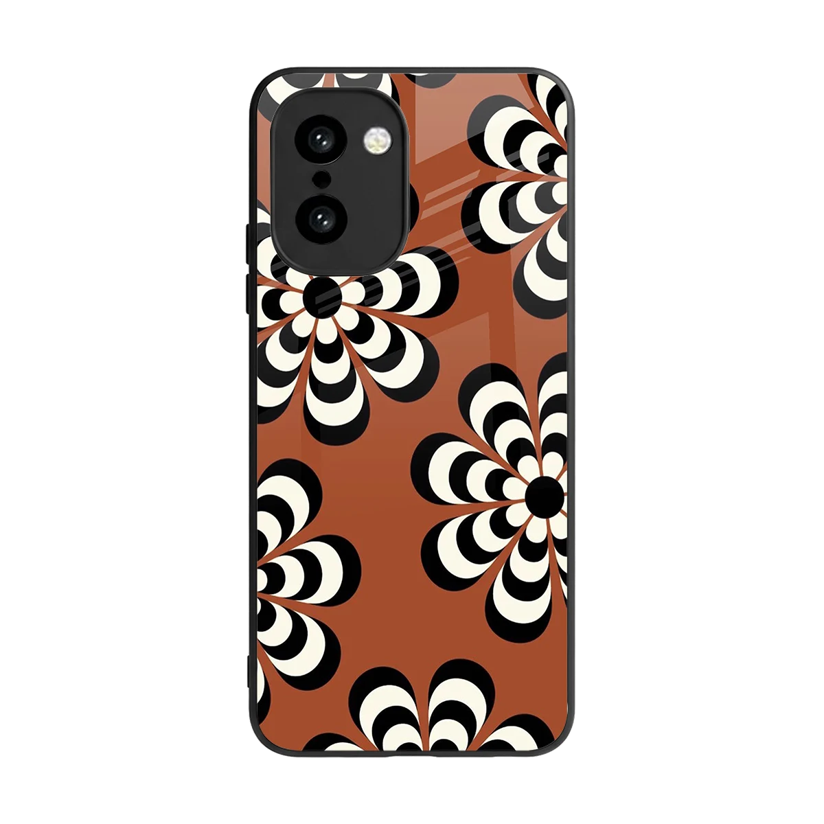 Earthy Bloom back phone cover | glass case for oneplus 15r