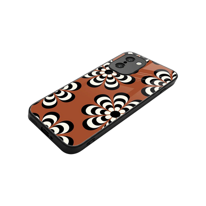 Earthy Bloom stylish phone case for oneplus 15r | glossy glass and slim fit