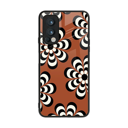 Earthy Bloom back phone cover | glass case for oneplus nord 2