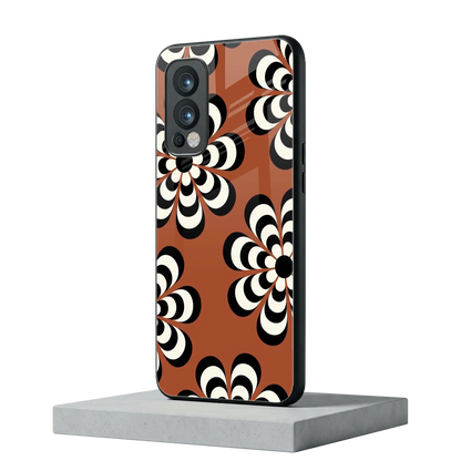 Earthy Bloom oneplus nord 2 mobile cover | shockproof glass phone case