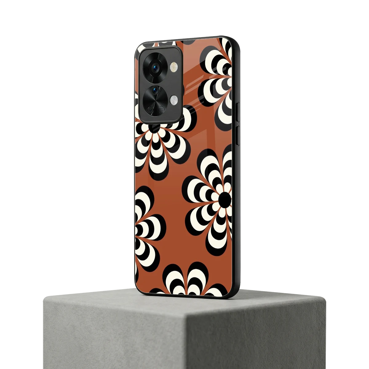 Earthy Bloom oneplus nord 2t mobile cover | shockproof glass phone case