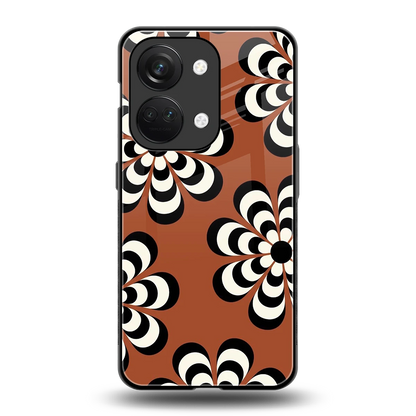 Earthy Bloom back phone cover | glass case for oneplus nord 3