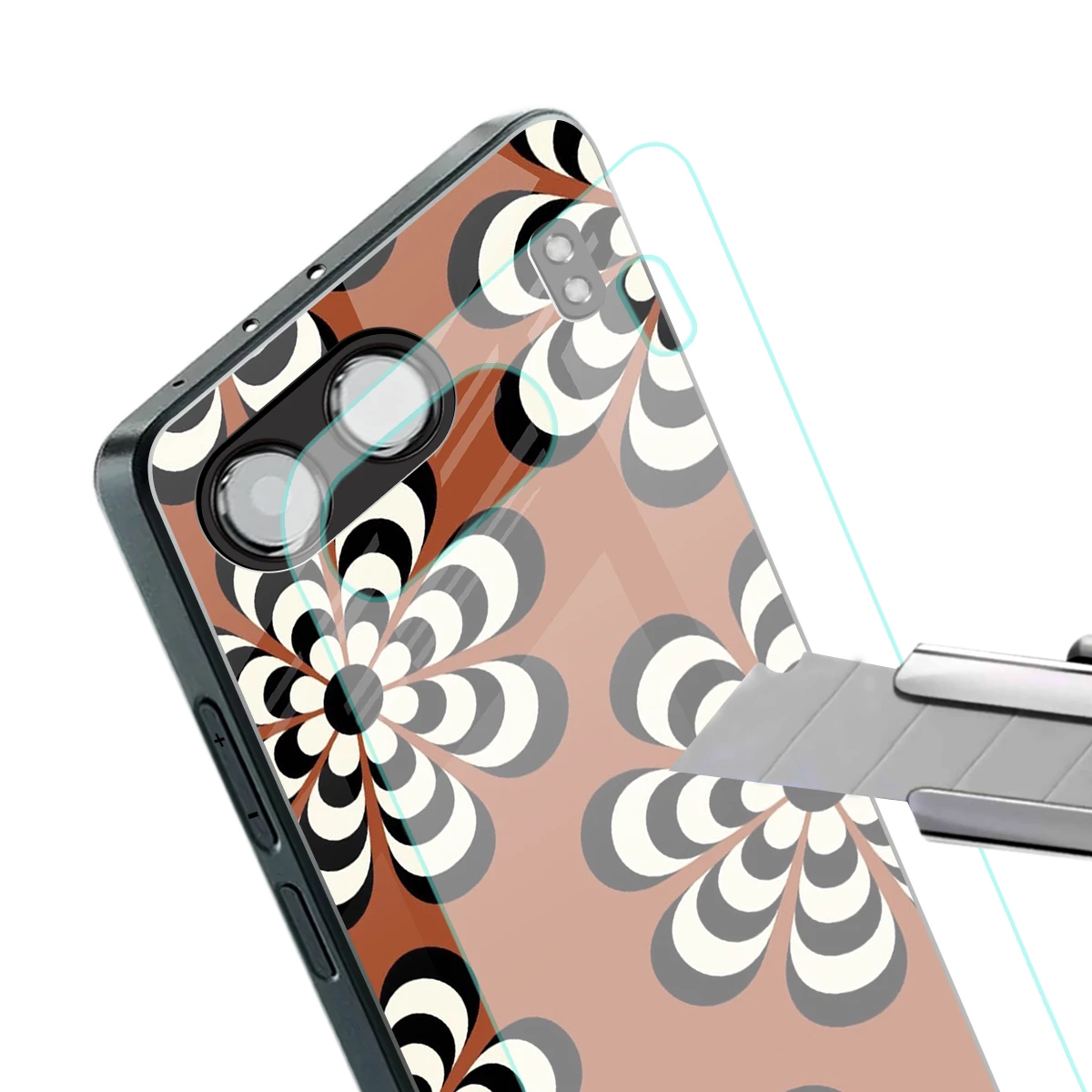 Earthy Bloom stylish phone case for oneplus nord 4 | glossy glass and slim fit