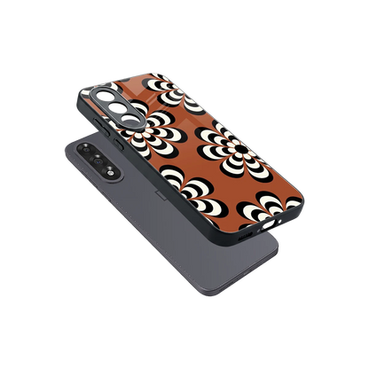 Earthy Bloom sleek oneplus nord 5 cover with tempered glass back and TPU edges