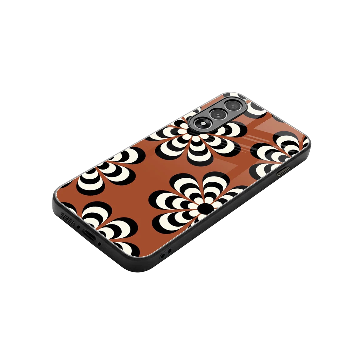 Earthy Bloom stylish phone case for oneplus nord 5 | glossy glass and slim fit