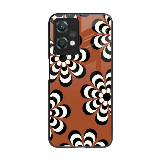 Earthy Bloom back phone cover | glass case for oneplus nord ce 2 lite