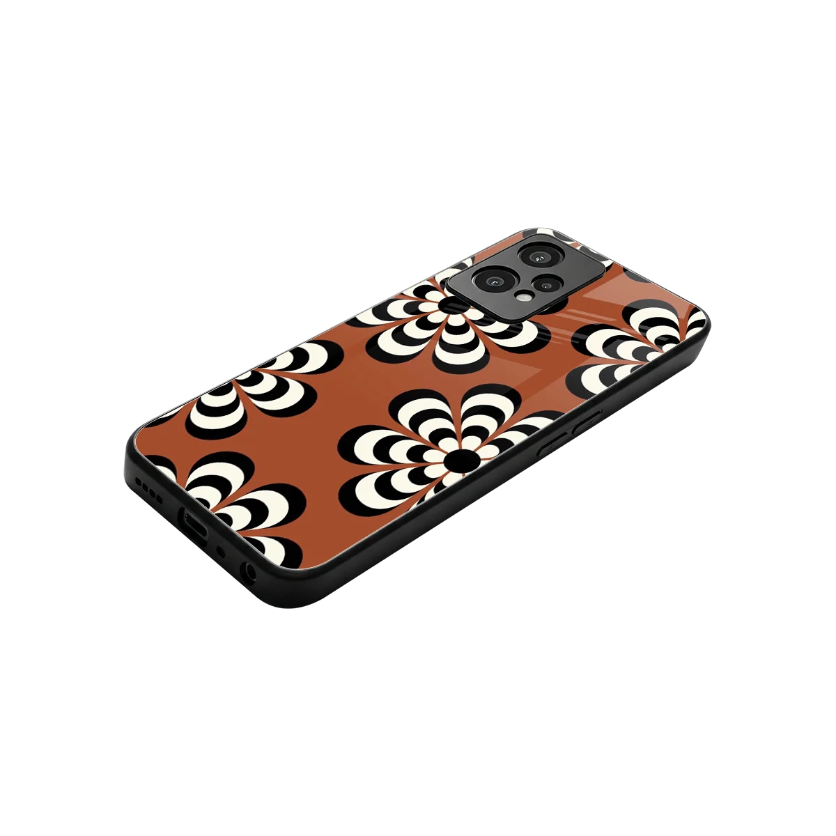 Earthy Bloom stylish phone case for oneplus nord ce 2 lite | glossy glass and slim fit