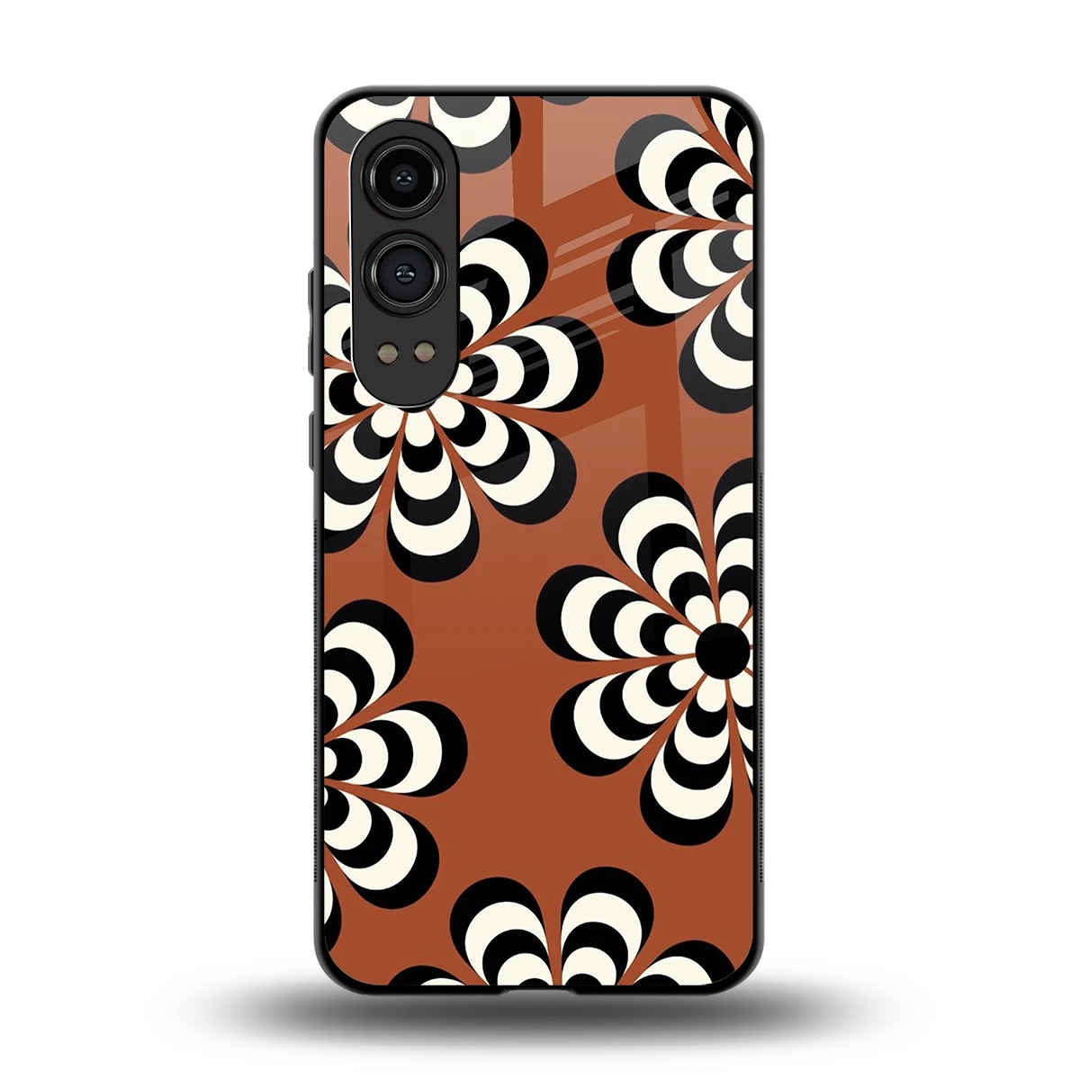 Earthy Bloom back phone cover | glass case for oneplus nord ce 4 lite