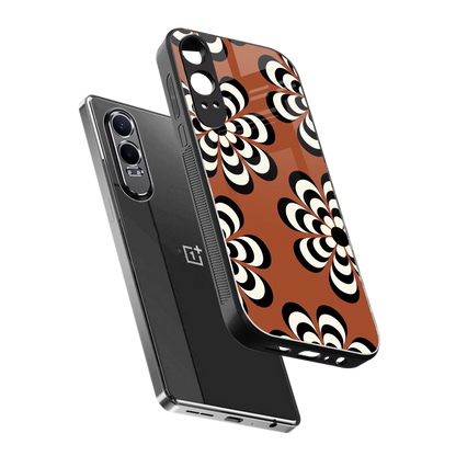 Earthy Bloom sleek oneplus nord ce 4 lite cover with tempered glass back and TPU edges